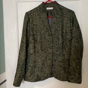 Coldwater creek shades of green jacket